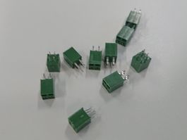10 Stk Buchsenleiste 2x2-pol. 180° RM2.5; 0-215307-2 Tyco