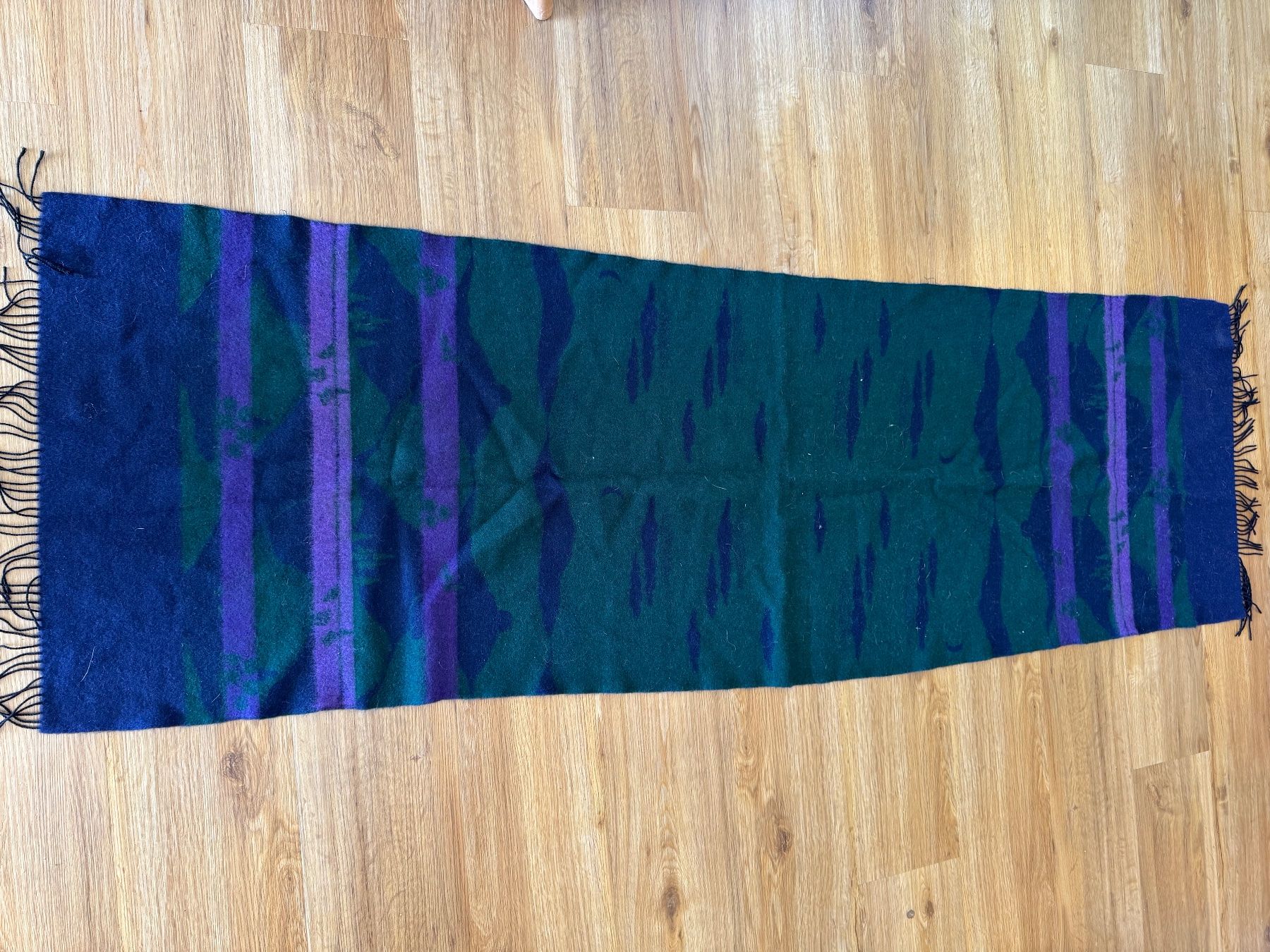 Foulard & Sciarpe: Woll-Mix Schal, blau/violett, – Usato da Bubikon venduto da hachia888 4