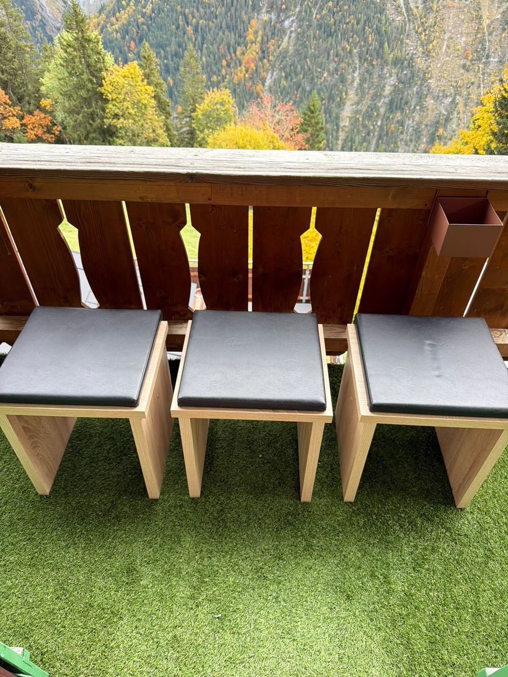 Sgabelli: 4 Hocker in heller Holzoptik mit Sitzpolstern – Set – Usato da Mürren venduto da bea_2yrk 6