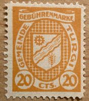 Gebührenmarke Gemeinde Turgi (Aargau) - Fiskalmarke