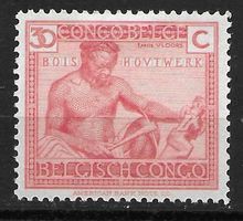 Belgisch-Kongo 1924: Holzarbeiter