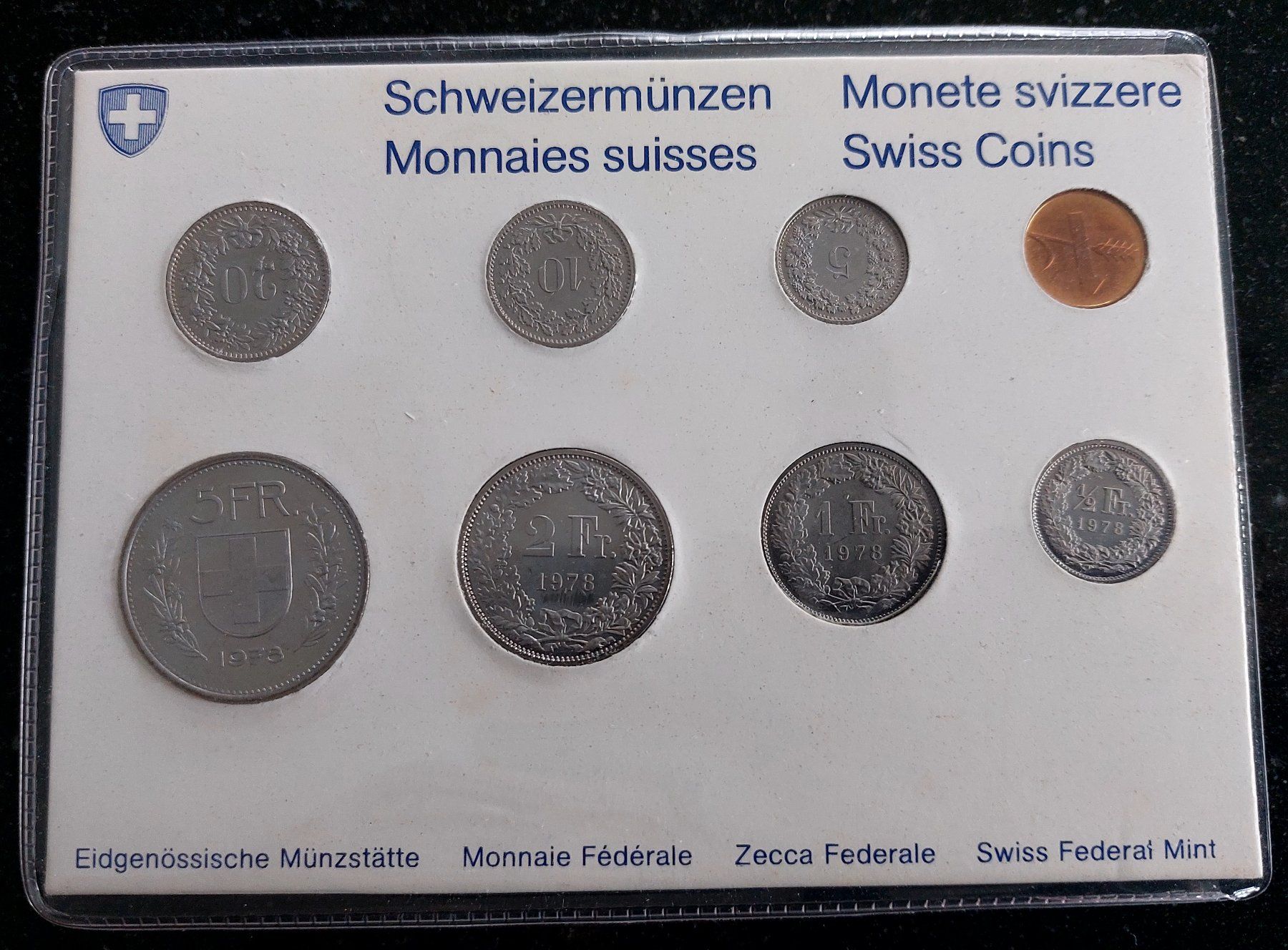 Tutti le monete: Münzsatz Schweiz 1978 stgl. – Nuovo (secondo la descrizione) da Arch venduto da coinsandmore