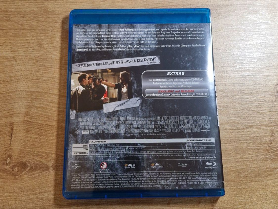 Tutti i DVDs: Contraband (2012) RAR Bluray – Usato da Pfungen venduto da Whitie 1