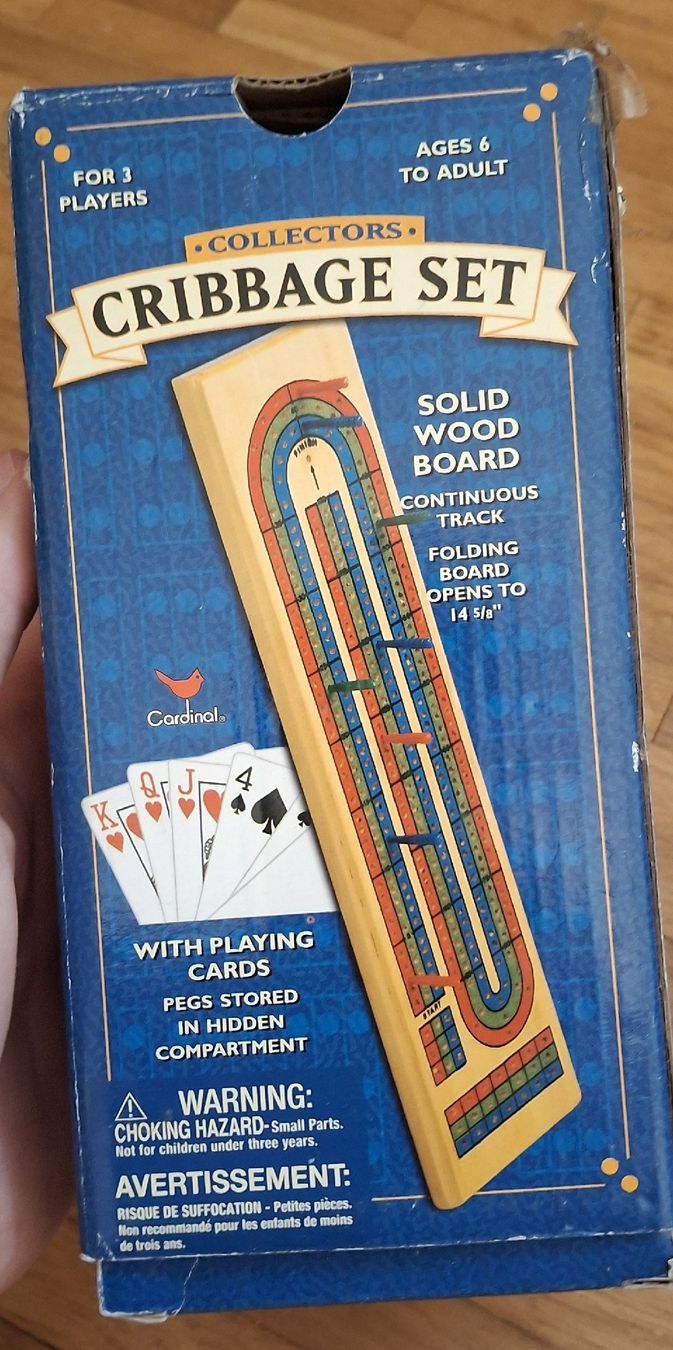 Giochi: Collectors Cribbage Set Solid Wood Board 3 Players – Usato da Genève venduto da alberts_reisons