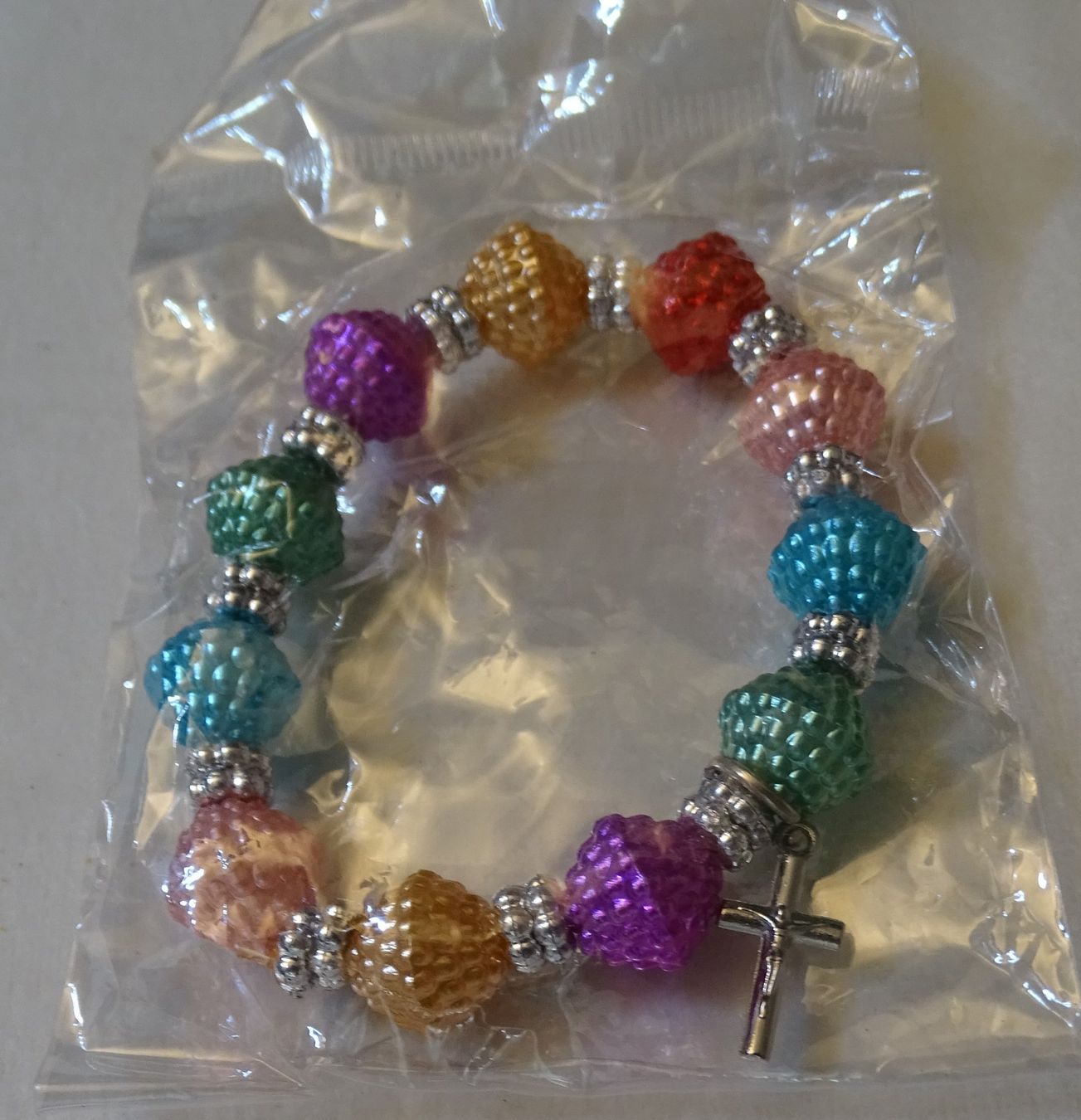 Bracciali & Braccialetti: ***TOP*** Perlen-Armband mit Kreuz - NEU - ***TOP*** – Nuovo e nell'imballaggio originale da Zofingen venduto da Felix459