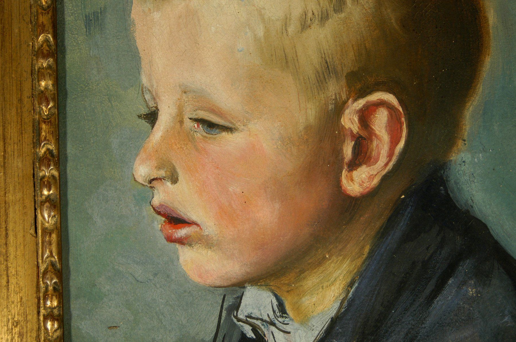 Gemälde: Sigrist Knabenportrait Aquarell – Gebraucht aus Herisau von Wisen 2