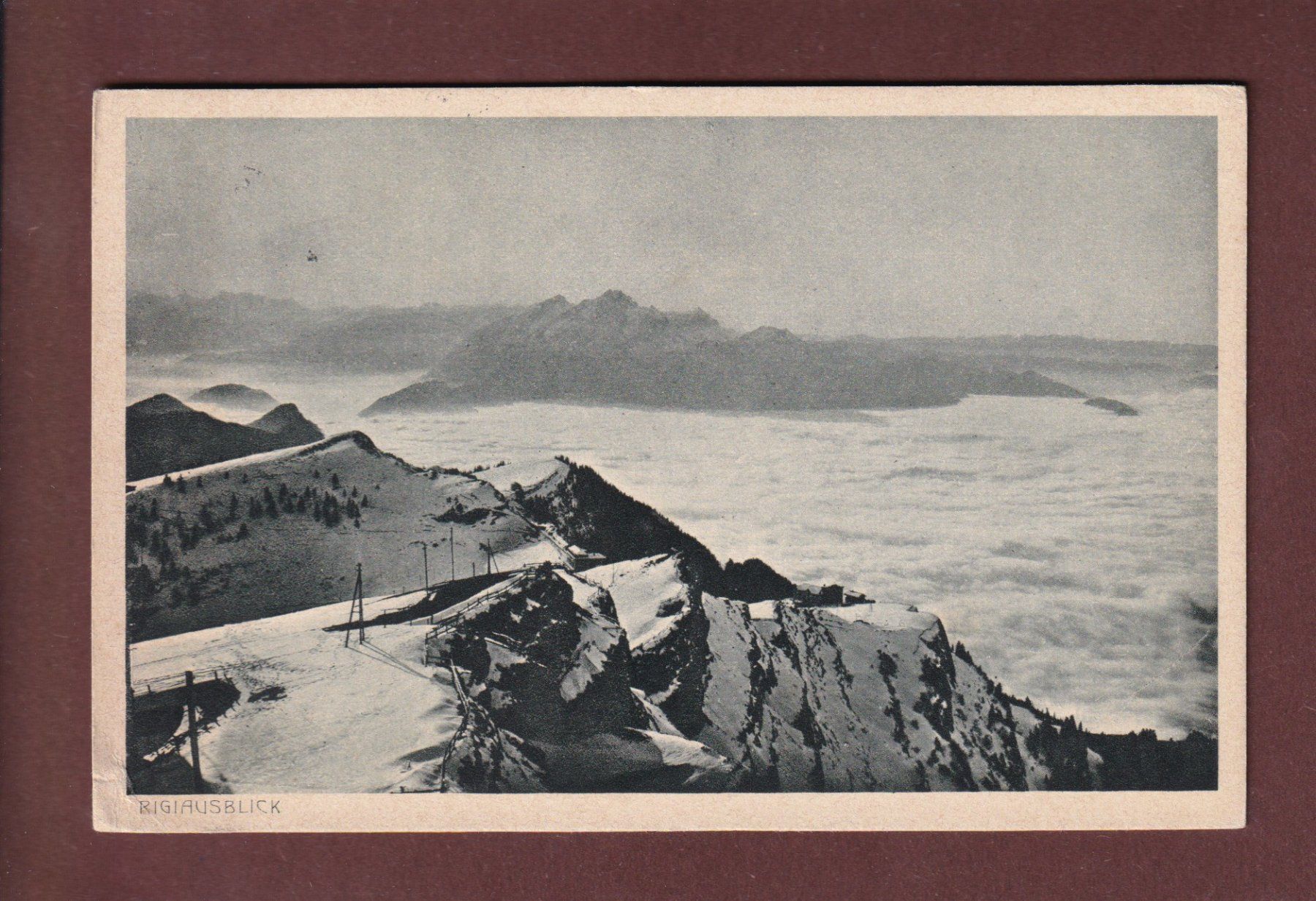 Ansichtskarten: RIGI-Ausblick - 1928 – Gebraucht aus Pully von nicecards-shop