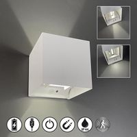 LED Aussen Wandleuchte IP44, 10 cm Breit