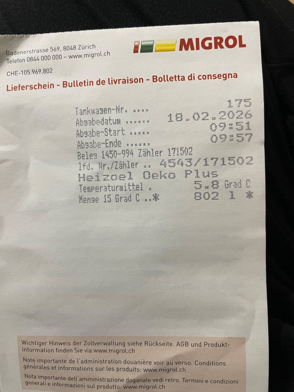Chauffage: Heizöltank mit Heizöl – D'occasion à Dotzigen par gok_5vfh 1
