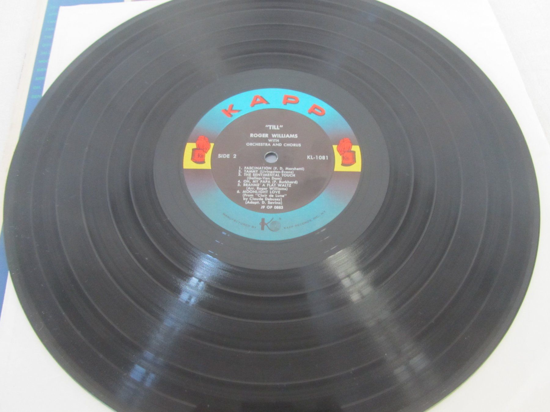Dischi in vinile: ROGER WILLIAMS:    Till /     Jazz, Easy Listening – Usato da Seengen venduto da mikelele 2