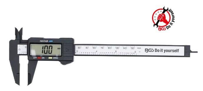 Misurare: Digitaler Messschieber BGS 150mm Schieblehre – Nuovo e nell'imballaggio originale da Koppigen venduto da Bracher_Mail-House