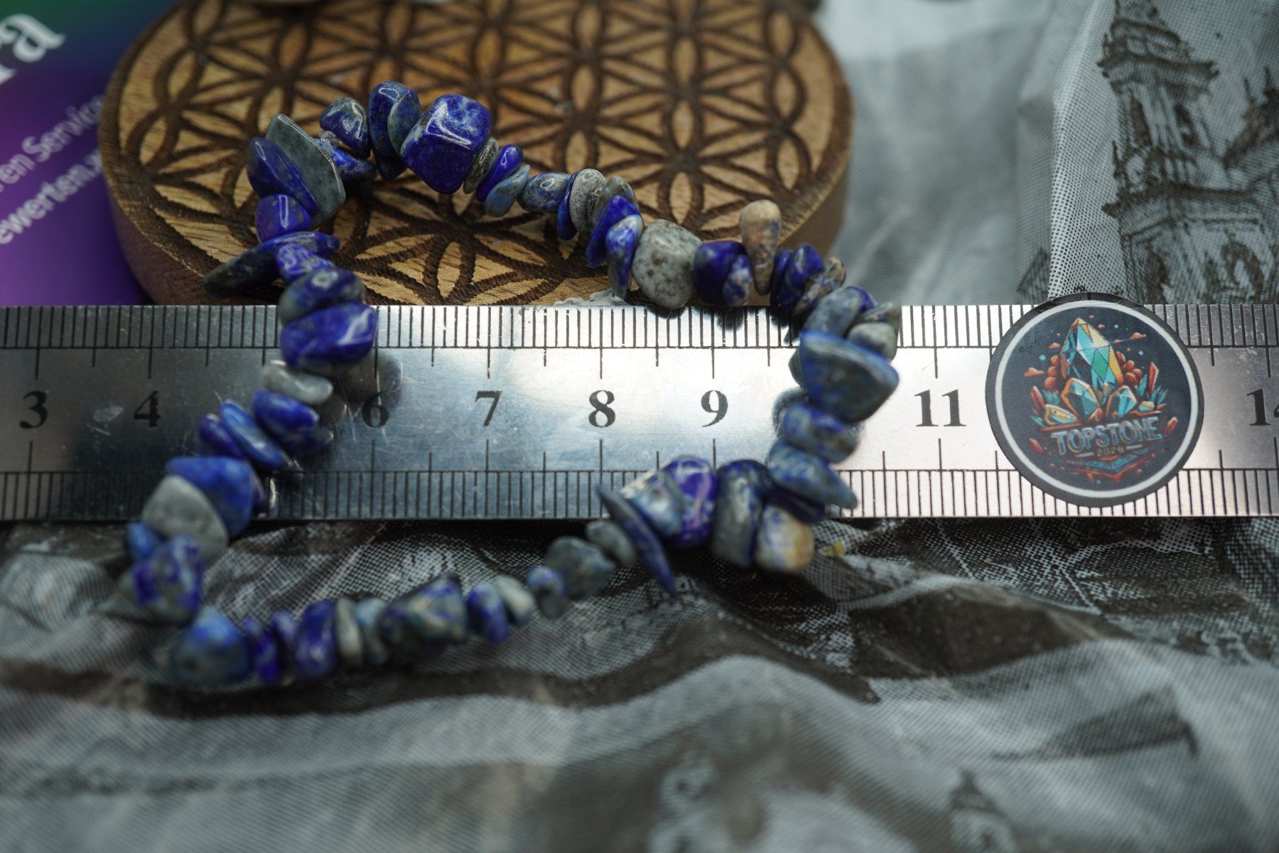 Minerali & Pietre curative: Lapis    Splitter elastisches Armband  Ab 1.- – Nuovo e nell'imballaggio originale da Eschenbach SG venduto da topstone 2