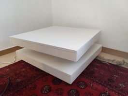 Couchtisch weiss modern drehbar