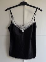 Victoria's Secret Top, schwarz mit Spitze, Grösse M