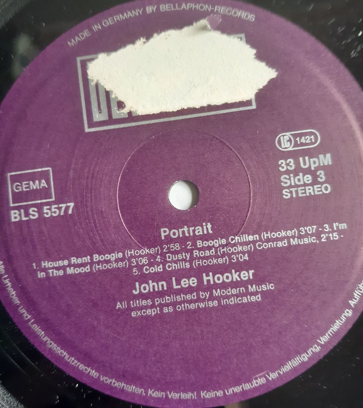 Dischi in vinile: JOHN LEE HOOKER: Portrait – Usato da Frick venduto da kyb_yq8h 5