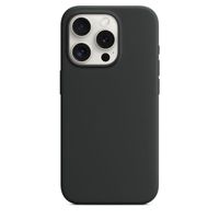 Silikon Case Hülle Mit MagSafe für iPhone 15 pro max Schwarz