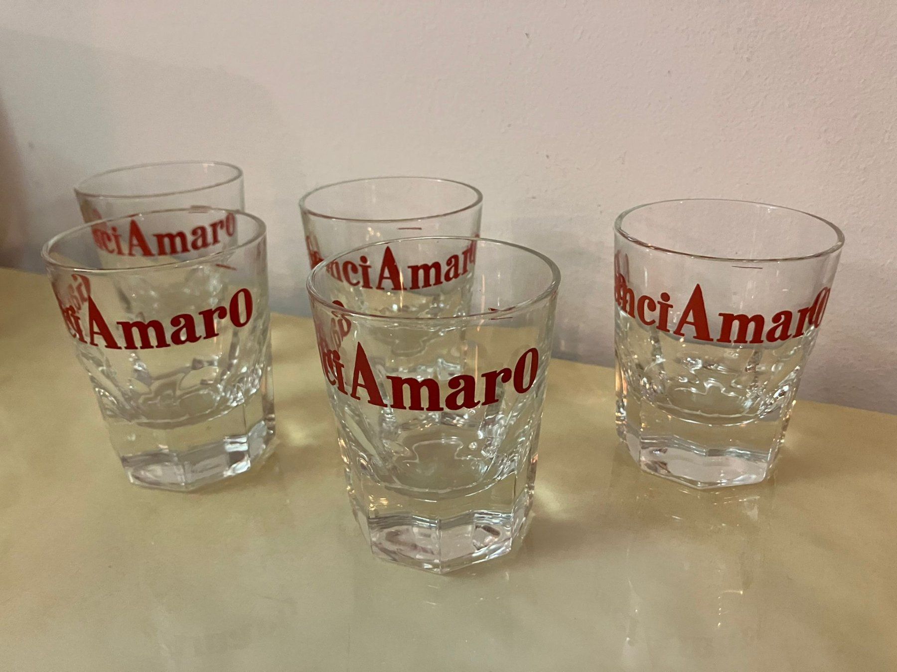 Bicchieri: 5 bicchieri GanciAmaro – Usato da Melano venduto da H-Sara 1