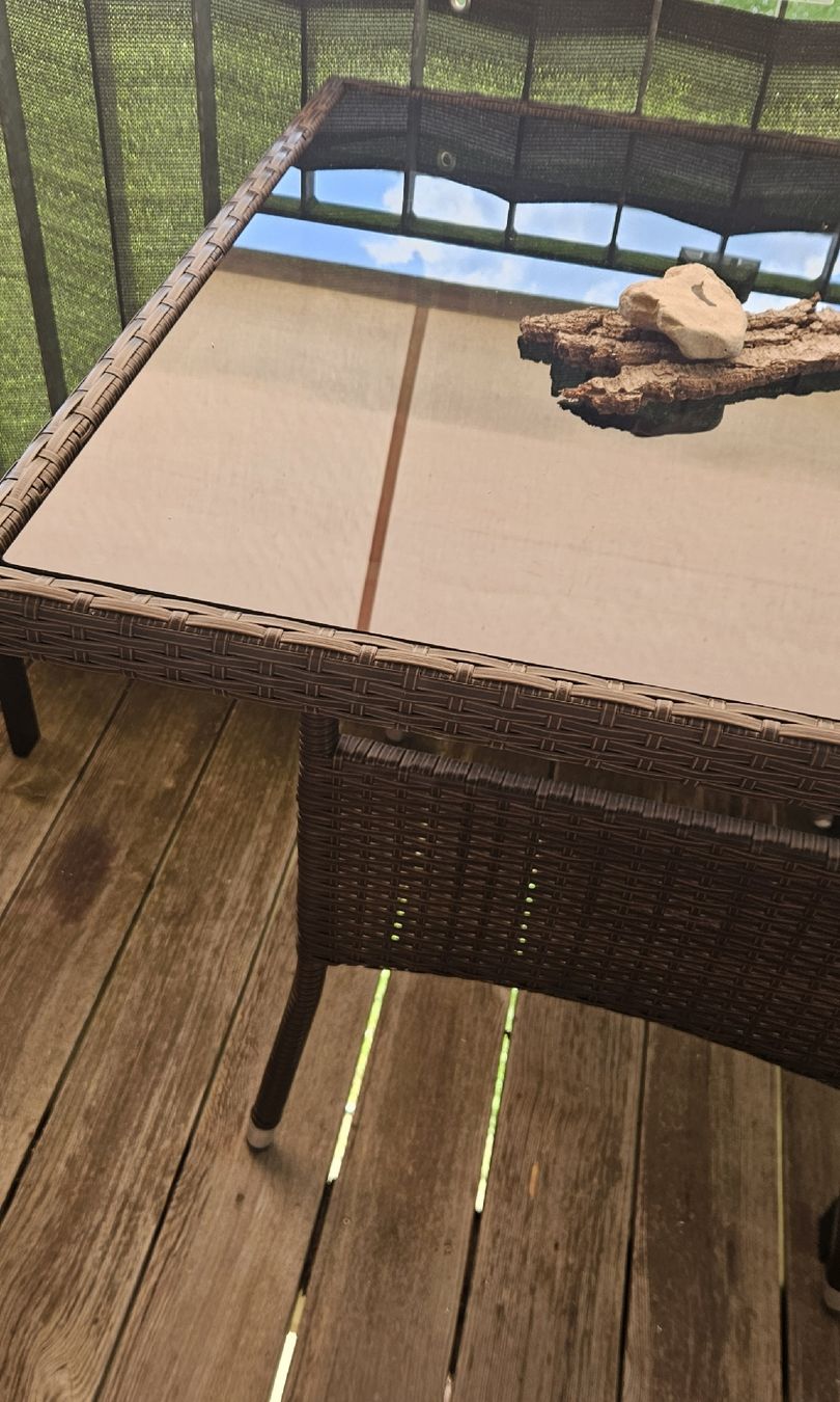 Tavoli: Garten-Esstisch Polyrattan braun – Usato da Bettlach venduto da shanty11 3