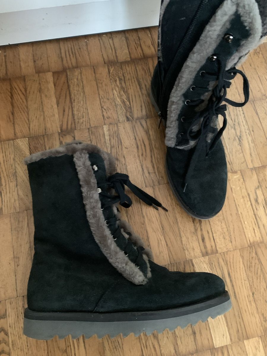 Damenschuhe: Aquatalia lammfell leder stiefel – Gebraucht aus Zürich von Nikuska32 2