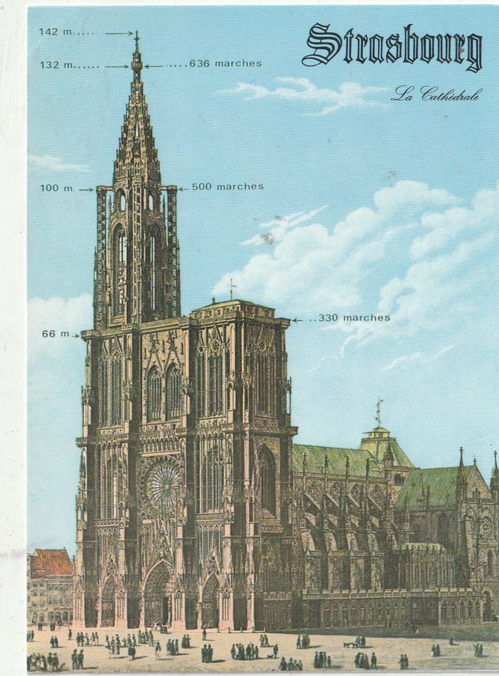 Cartoline postali: Strassburg Cathedrale4 – Usato da Lumbrein venduto da made02