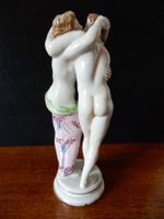 Liebespaar, Porzellanfigur  - wohl Neapel