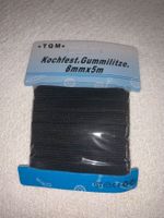 Gummilitze 8mm x 5 m schwarz gummiband Schlüpfer Gummi OVP