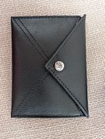 Swarovski Card Holder in Black Leather with Original Box