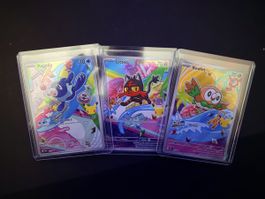 IT 🇮🇹 Set 3 carte Pokemon Popplio Litten Rowlet 