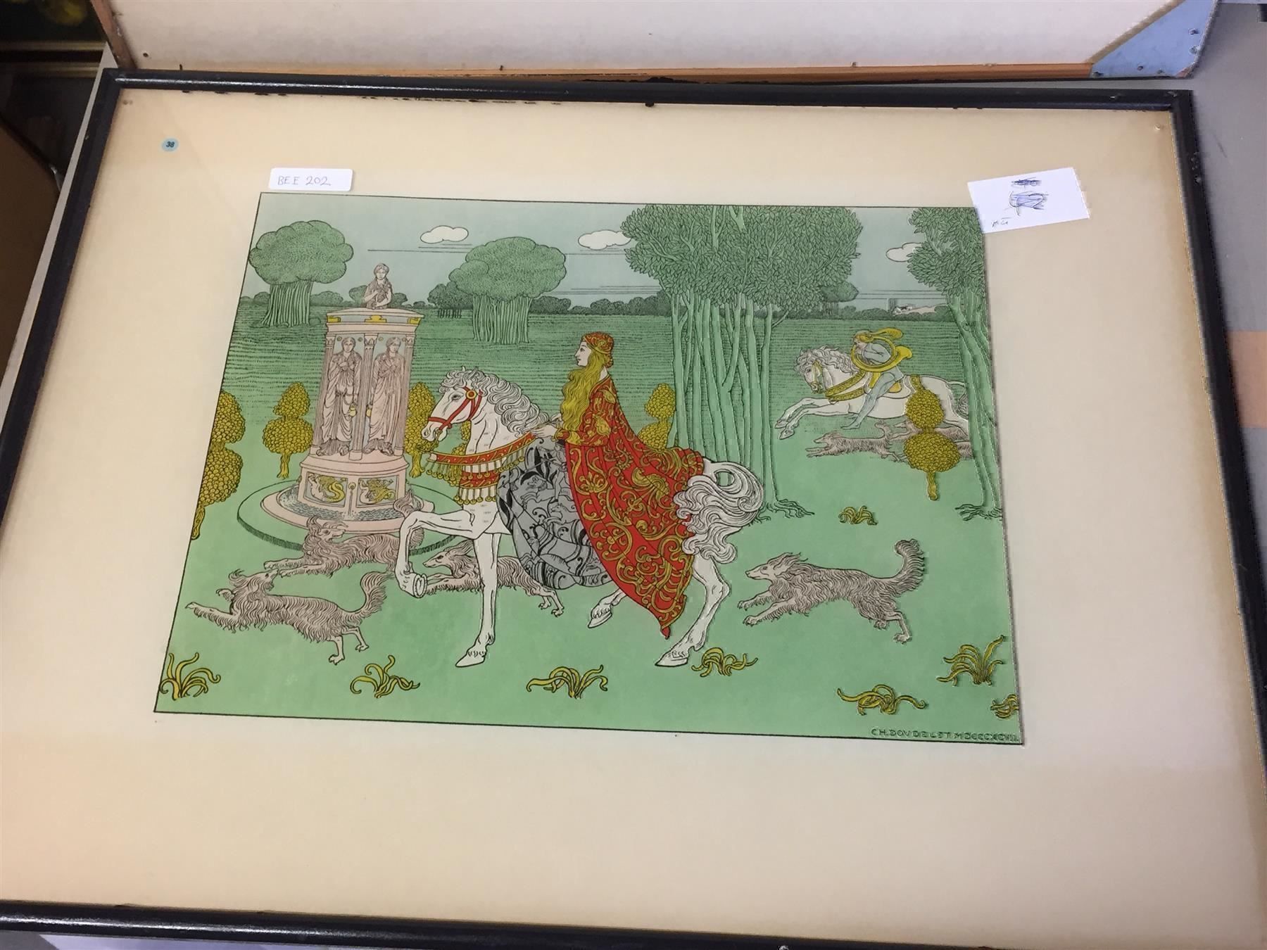 Grafica & Litografie: Charles Doudelet (1861 - 1938) Litho – Usato da Bern venduto da Zauberkoenigin
