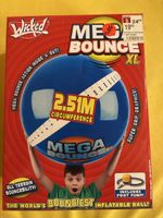 Wicked Mega Bounce XL aufblasbarer Ball Blau