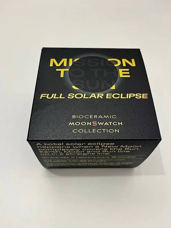 Orologi: Omega Swatch Mission to The Sun Full Solar Eclipse – Nuovo e nell'imballaggio originale da conthey venduto da faxalva