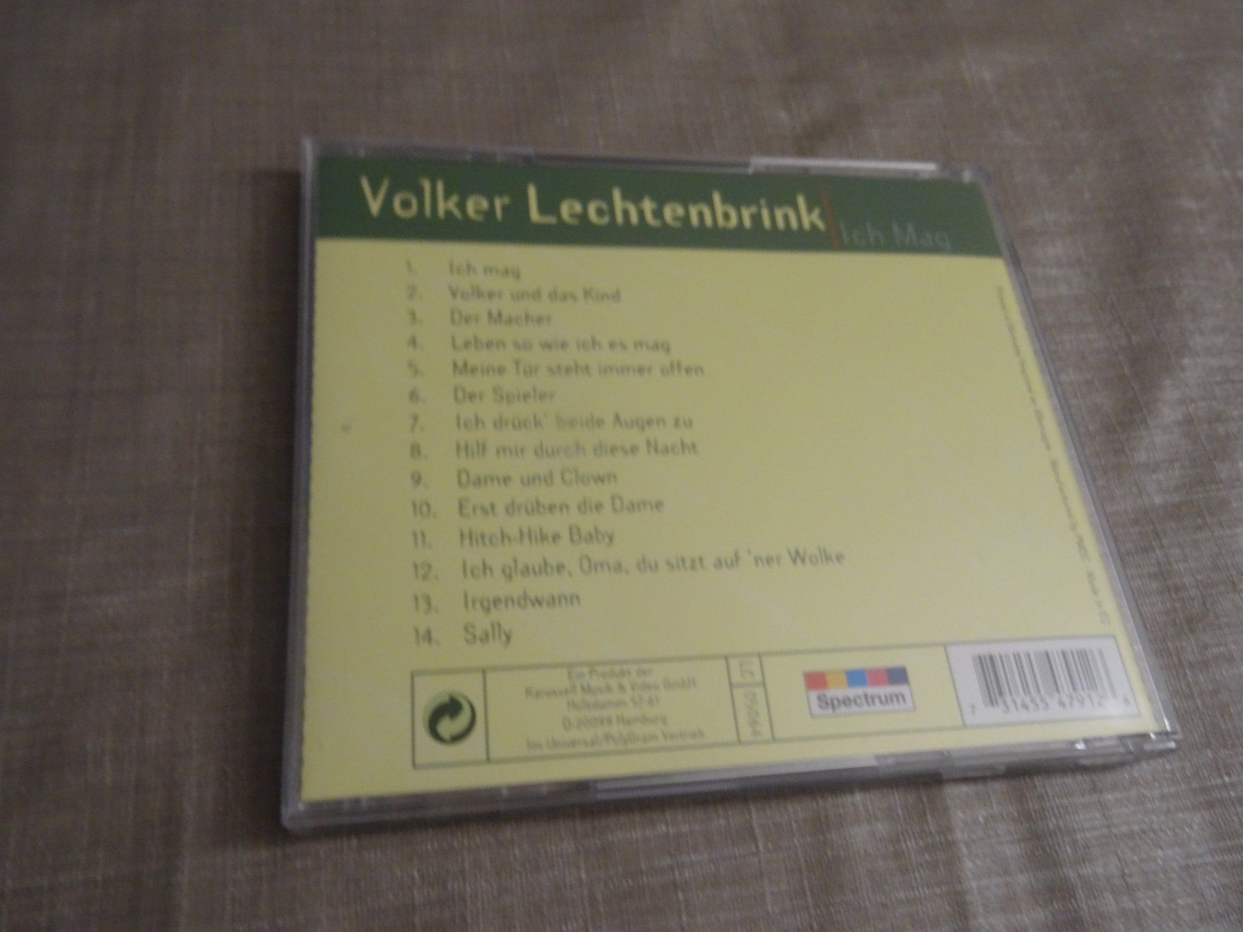 CDs: Volker Lechtenbrink - Ich Mag - CD – Gebraucht aus Olten von Disc-Ausverkauf 1