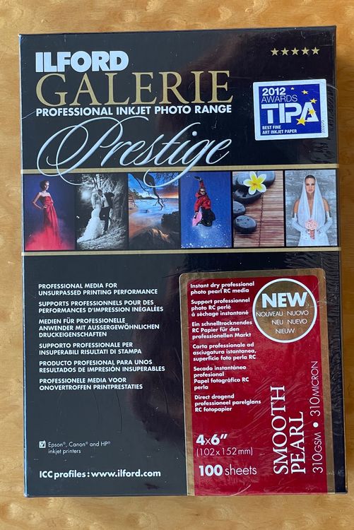 ILFORD Professionelles Fotopapier smooth pearl, 4x6'' Kaufen auf Ricardo