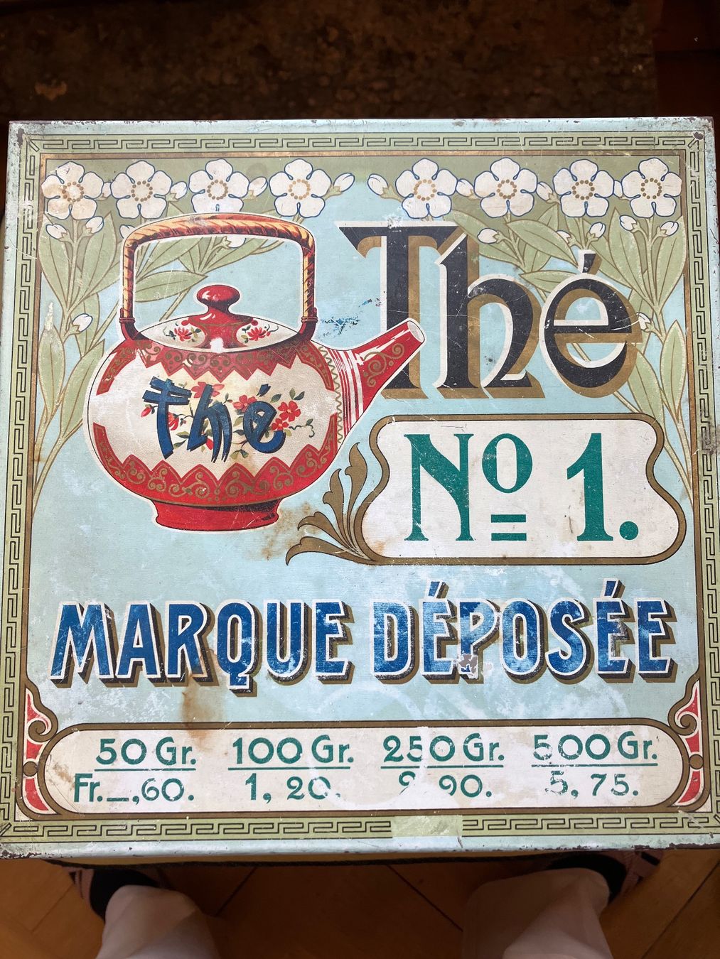 Zuckerdosen: Teedose ca. 1920 – Gebraucht aus Basel von papageientulpe