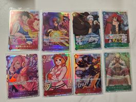 One Piece Card Game: SR Lot 8 Cards JP - Luffy etc.