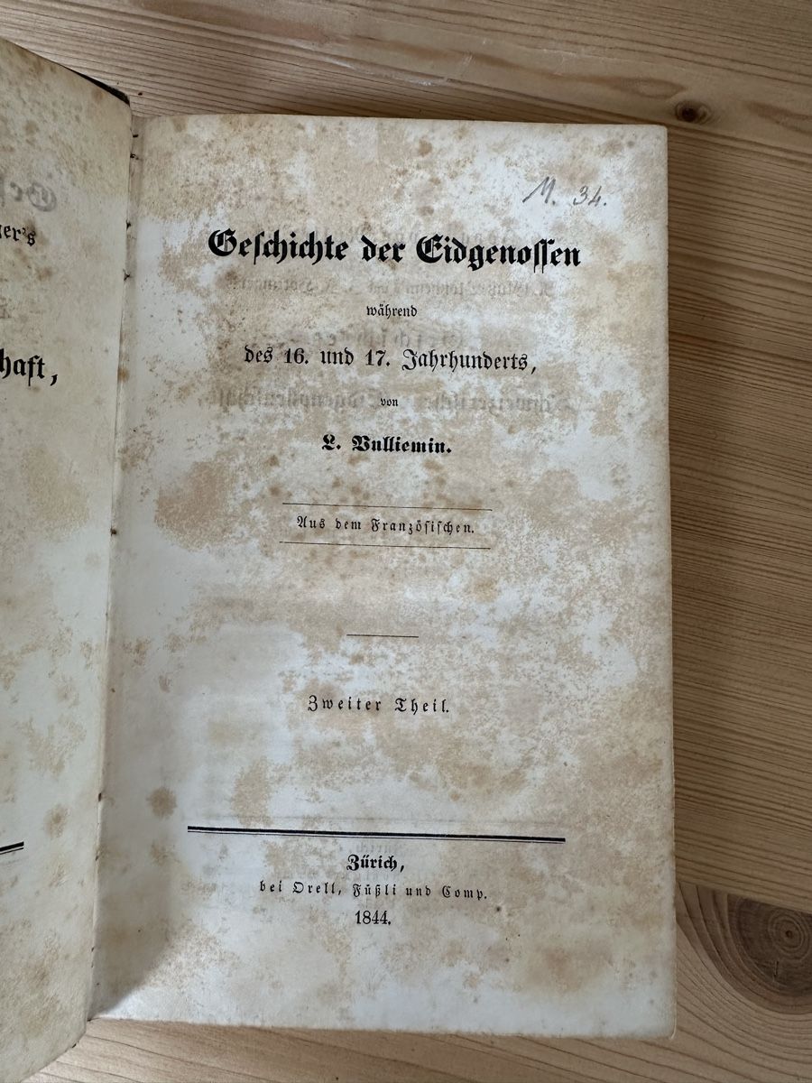 Libri: Müller, Geschichten schweiz. Eidgenossenschaft, 1786-1844 – Usato da Winterthur venduto da Bb69 4