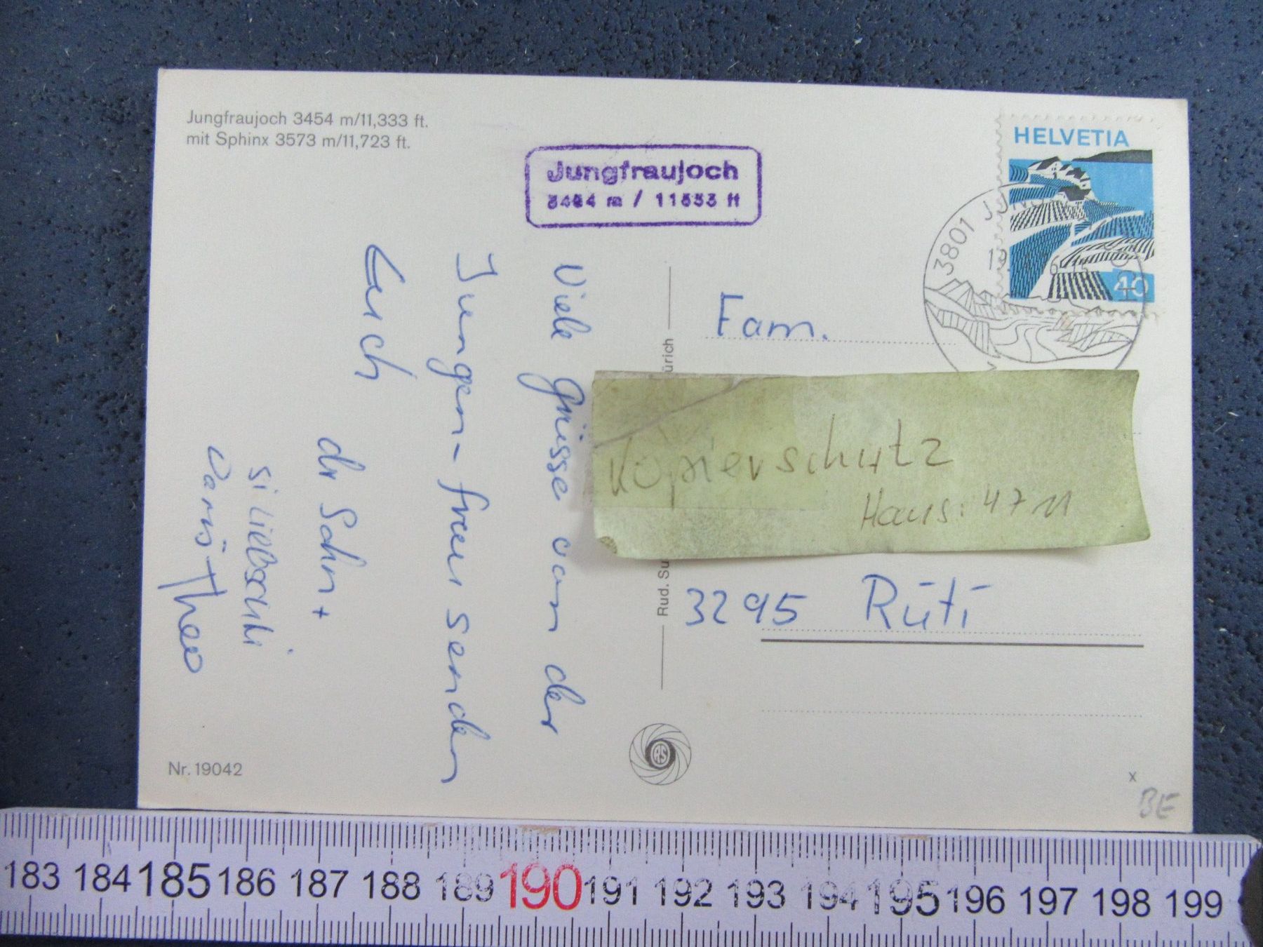 Cartoline postali: JUNGFRAUJOCH MIT SPINX AK BEO – Usato da Ettingen venduto da Hausi4711 1