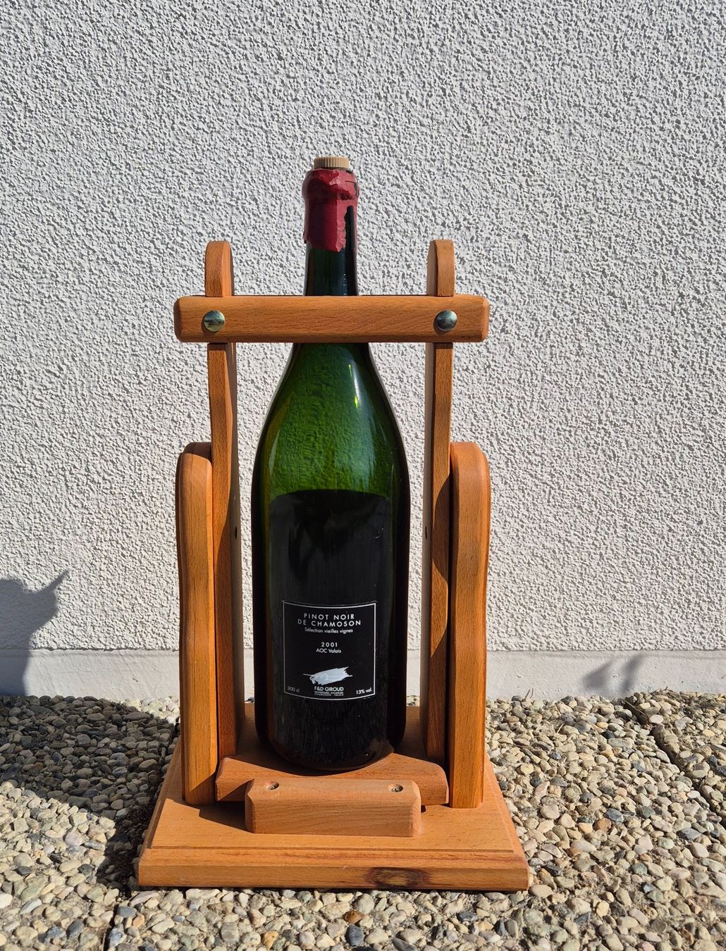 Weingestelle & -ständer: Wein-Kippständer aus Holz – Neu (gemäss Beschreibung) aus Naters von 3904Naters 1