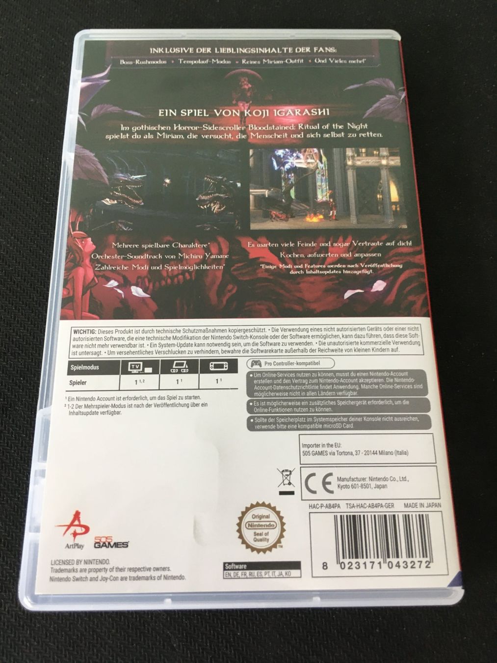 Nintendo Spiele: Bloodstained für Nintendo Switch – Gebraucht aus St.Gallen von sjosjo 1