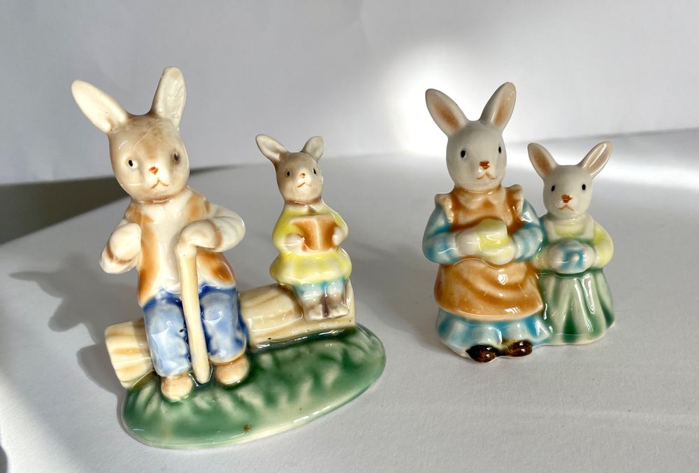 10 kleine Osterhasen aus Keramik, 3.5 - 8.5 cm | Kaufen auf Ricardo