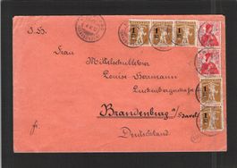 Beleg Wolfgang/Davos (GR) nach Brandenburg (DE),gel.2.V.1917