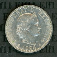 CHF___0.20 1894 vz-unz 20 Rappen