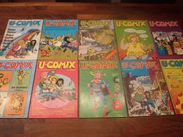 10 U-COMIX Comic Hefte Nummer 1 - 10