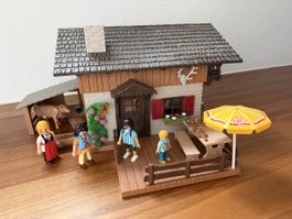 TOP! Playmobil Almhütte mit Figuren und viel Zubehör 🏔️