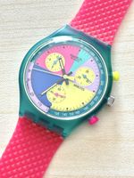 Swatch Chrono Uhr mehrfarbig mit Box ungetrage