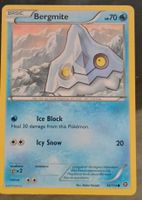 Bergmite Pokemon Card - Ice Block & Icy Snow Attack!