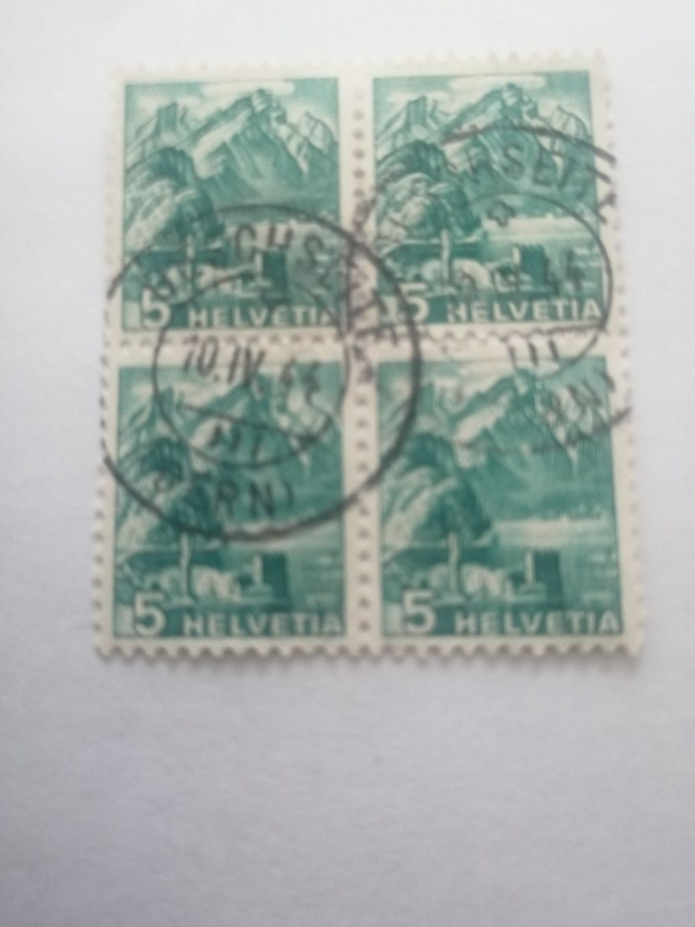 Tutti i francobolli: 4er Block: Aus Landschaftsbilder – Usato da Hinterkappelen venduto da 1399