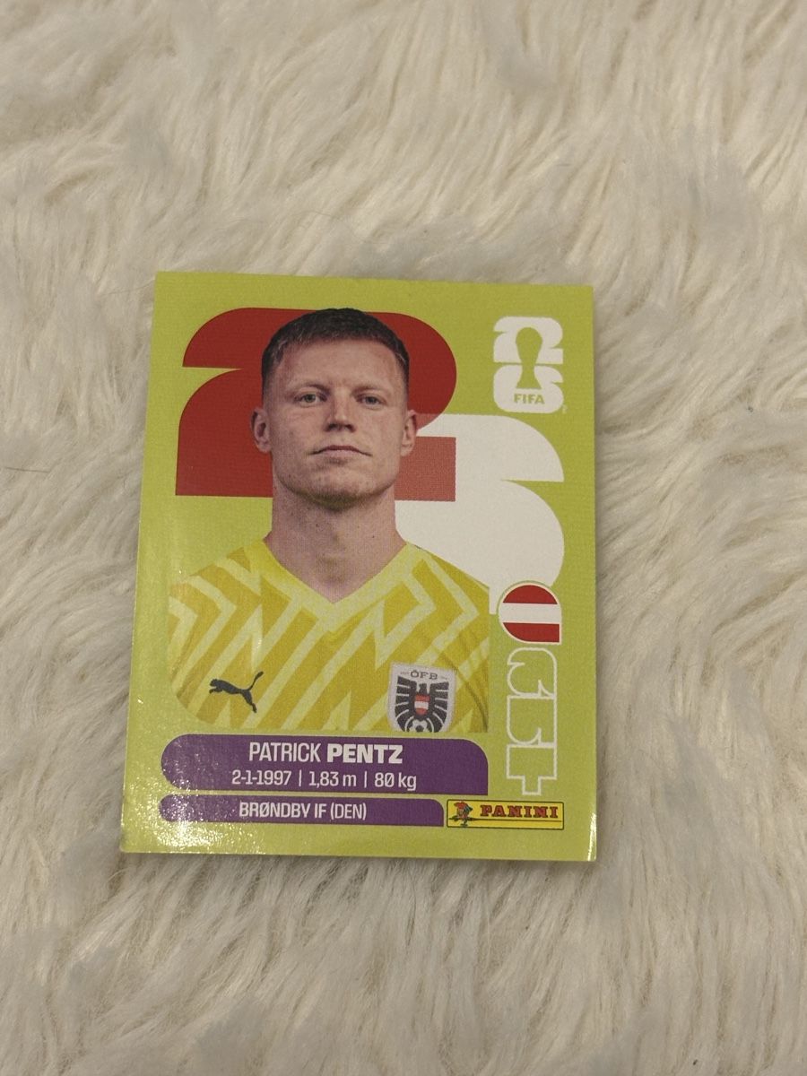 Panini Carte collezionabili: Panini PATRICK PENTZ Autriche 2026 – Nuovo (secondo la descrizione) da Yverdon-les-Bains venduto da Livia.vtier