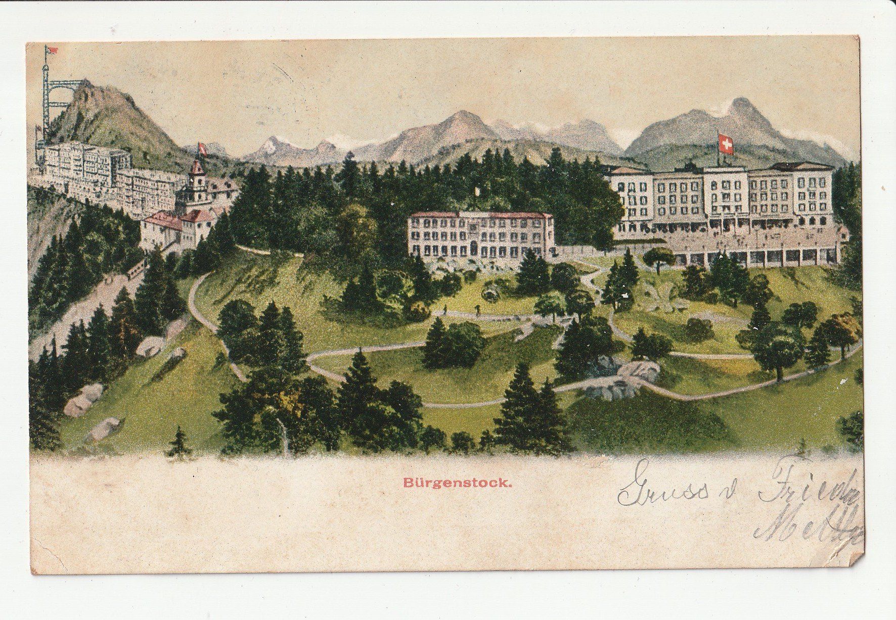 Cartoline postali: Bürgenstock Bürgenberg – Usato da Rheineck venduto da rhynegg
