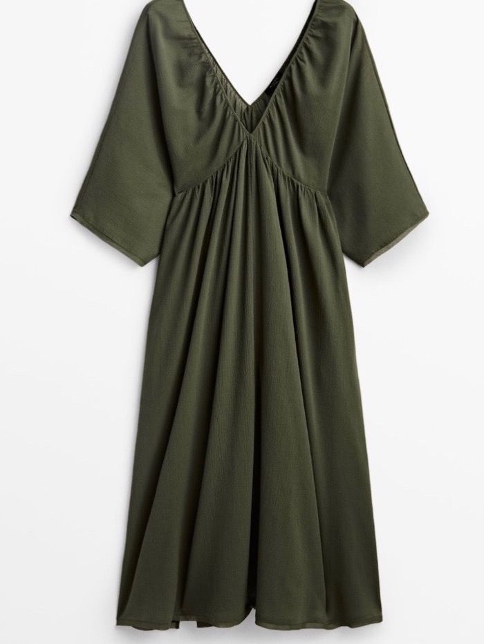 Massimo Dutti Vestiti: New MASSIMO DUTTI Kleid Grün – Nuovo e nell'imballaggio originale da Zumikon venduto da nat_96zs 1